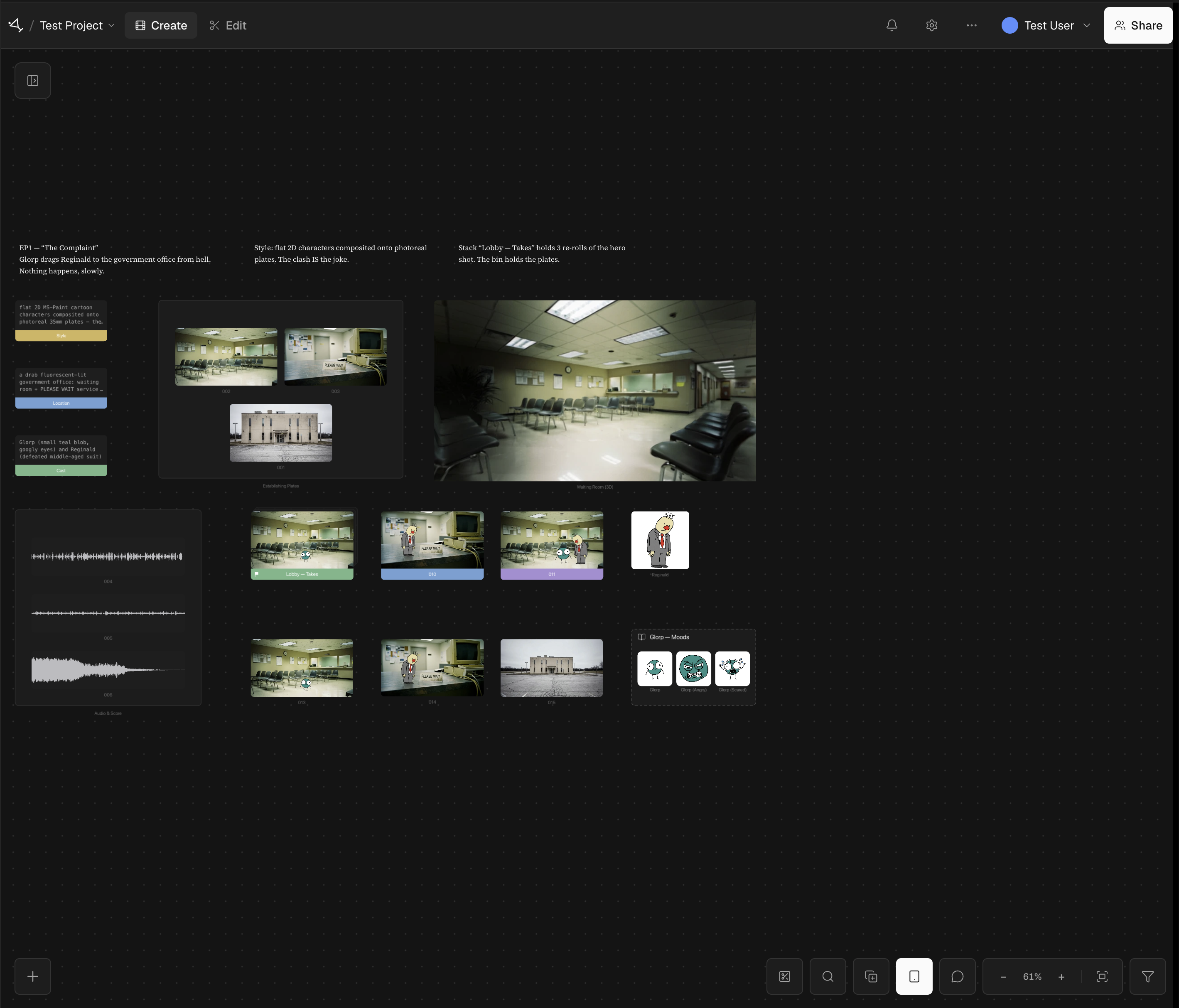 The complete canvas in tablet mode